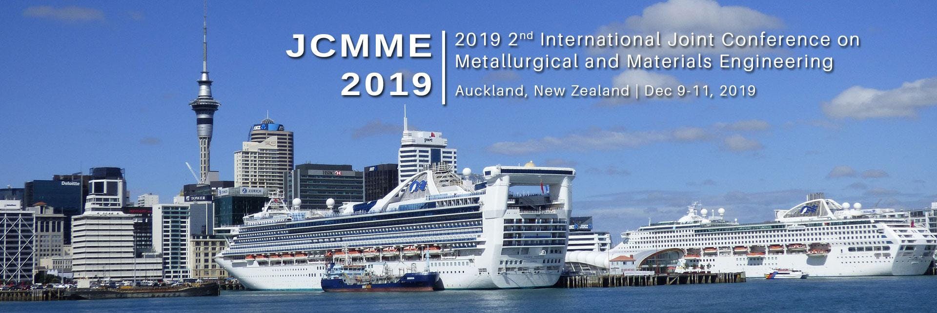 2019 2nd International Joint Conference on Metallurgical and Materials Engineering(JCMME 2019)