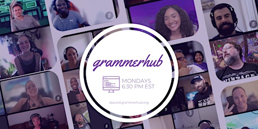 Grammerhub | Weekly Tech Meetup | DEVs / Designers / PMs  primärbild