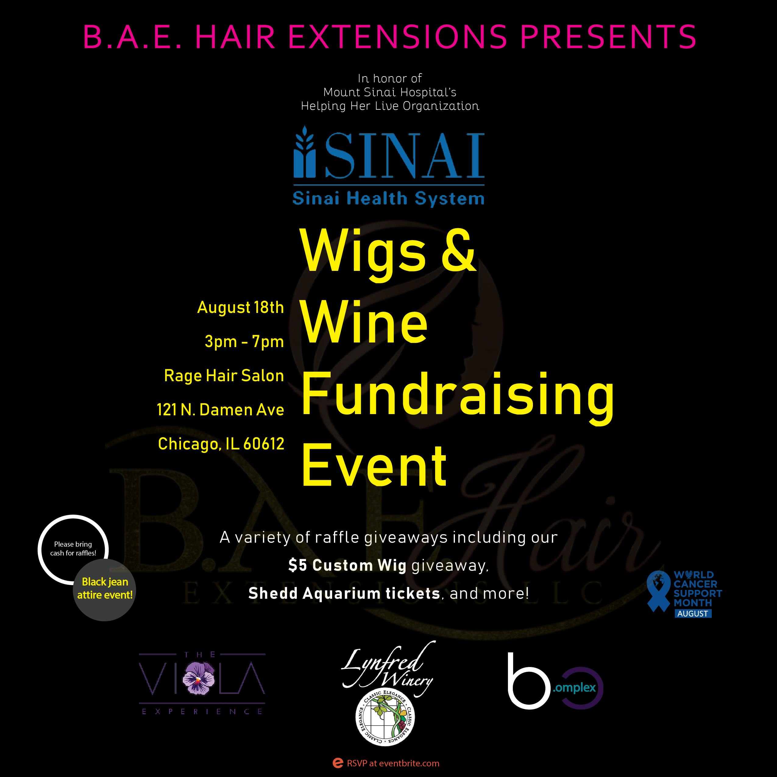 Wigs & Wine Fundraising Event