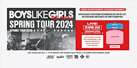 Boys Like Girls Live In Singapore 2024 primary image