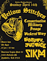 Primaire afbeelding van Yellow Stitches, CMI, Violent Way, Liberty & Justice, Sikm