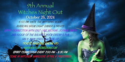 Imagem principal de 2024 “WITCHES NIGHT OUT HALLOWEEN SPIRIT CONNECTION"  W/ SALT LAKE MEDIUM