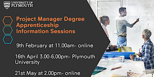 Image principale de Project Manager Degree Apprenticeship Information Sessions