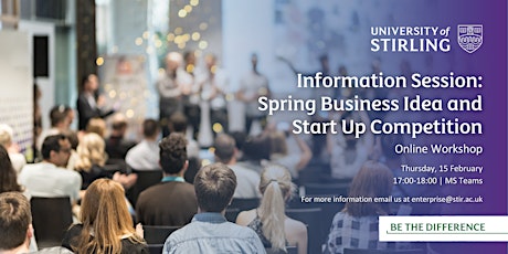Information Session: Spring Business Idea & Start Up Competitions (Online) primary image