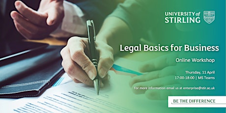 Imagen principal de Legal Basics for Business (Online Workshop)