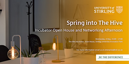 Primaire afbeelding van Spring into The Hive - Incubator Open House and Networking Afternoon