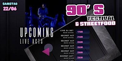 Imagen principal de 90´S OPEN AIR AM GASKESSEL MIT LIVE ACTS AUS DEN 90ERN