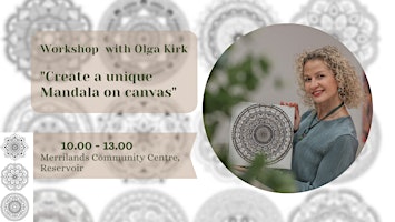 Workshop with  Olga "Create your mindful Mandala on Canvas" primary image