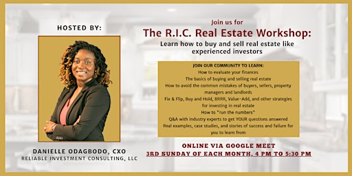 Immagine principale di The R.I.C. Real Estate Workshop 