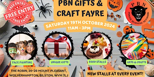 PBN Wolverhampton Gifts & Crafts  Fayre| Saturday 19th October 2024  primärbild