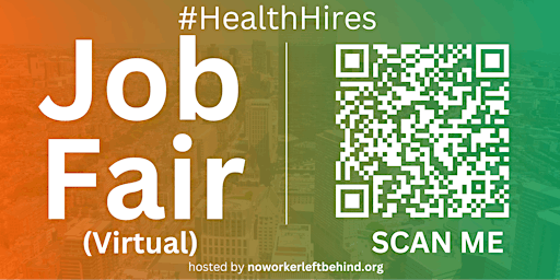 Primaire afbeelding van #HealthHires Virtual Job Fair / Career Networking Event #Boston #Bos