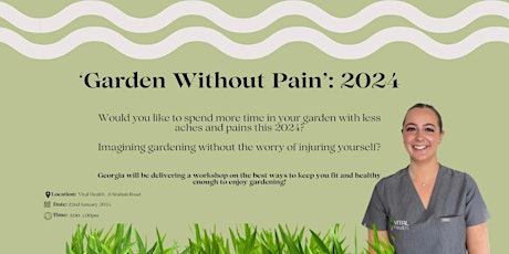 Imagen principal de Garden Without Pain 2024 - Workshop