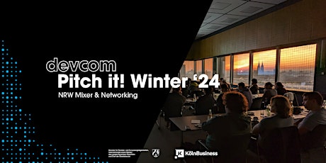 Imagen principal de devcom Pitch it! Winter 2024 - NRW Mixer & Networking