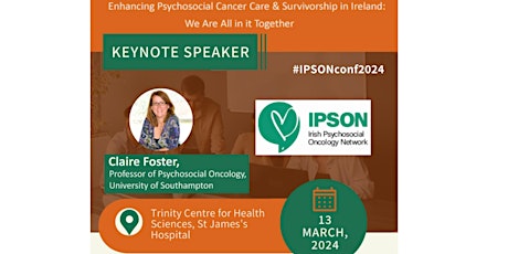 Irish Psychosocial Oncology Network Conference 2024 primary image