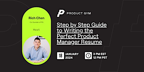 Imagem principal do evento Step by Step Guide to Writing the Perfect Product Manager Resume