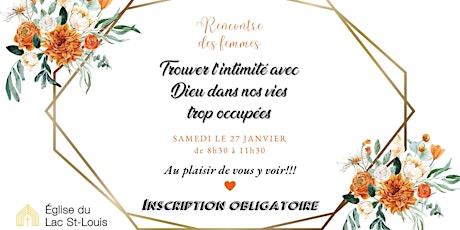 Hauptbild für Rencontre pour les femmes - Janvier 2024