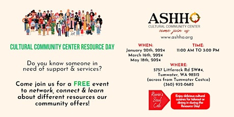 Cultural Community Center Resource Day