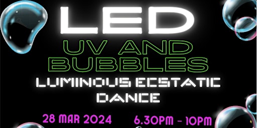 Immagine principale di LED LUMINOUS ECSTATIC DANCE.  UV AND BUBBLES 