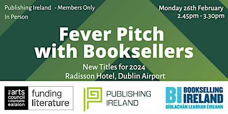 Imagen principal de 2024 Fever Pitch with Booksellers  - New Titles for  2024