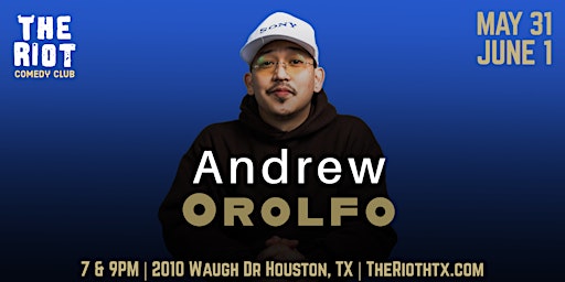 Imagem principal do evento Andrew Orolfo (Comedy Central, Netflix) Headlines The Riot Comedy Club