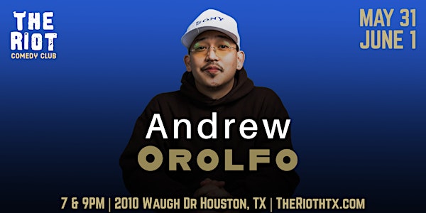 Andrew Orolfo (Comedy Central, Netflix) Headlines The Riot Comedy Club