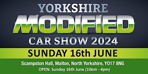 Primaire afbeelding van Yorkshire Modified Car Show 2024 - Public Admission & Camping Tickets