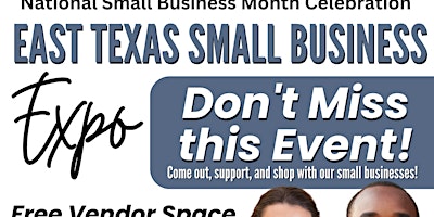 Primaire afbeelding van East Texas Small Business Expo