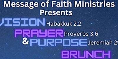 Image principale de Vision, Prayer, and Purpose Brunch 2024