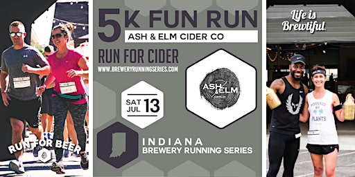 Imagem principal de 5k Beer Run x Ash & Elm Cider Co| 2024 Indiana Brewery Running Series