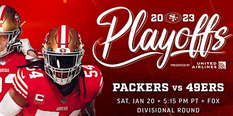 Image principale de 49ers vs PACKERS PLAYOFF GAME 1/20/24  BUS FROM SAN FRANCISCO (MARINA DIST)