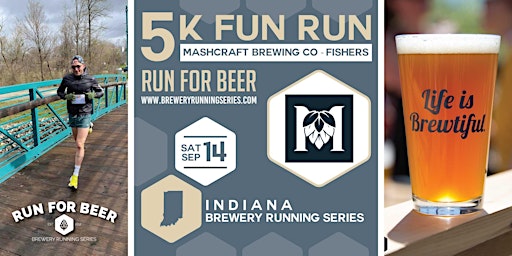 Image principale de 5k Beer Run x MashCraft Fishers| 2024 Indiana Brewery Running Series