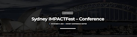Sydney IMPACTFest -  Event VR / AR / A.I  primärbild