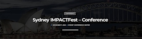 Sydney IMPACTFest -  Event VR / AR / A.I