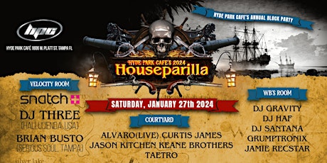 Gasparilla Houseparilla ft. DJ Three, Brian Busto, DJ Santana & more at HPC primary image