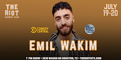 Imagem principal do evento The Riot Comedy Club presents Emil Wakim (Tonight's Show, Comedy Central)