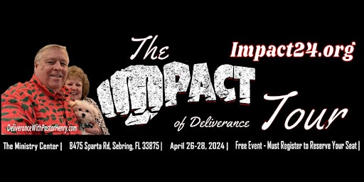 Primaire afbeelding van Impact 2024 Conference | April 26-28, 2024 | Sebring, FL | Free Tickets
