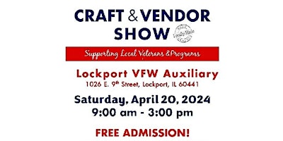 Primaire afbeelding van Lockport VFW Craft / Vendor Show