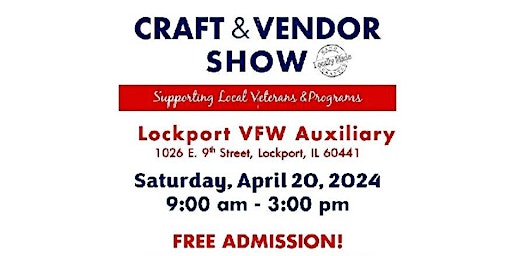 Image principale de Lockport VFW Craft / Vendor Show