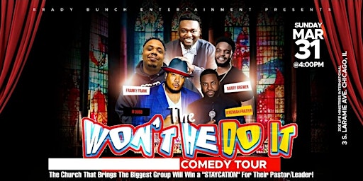 The Won't He Do It Comedy Tour primary image