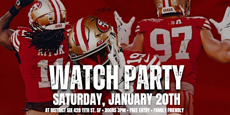 The Watch Party: Niners Vs Packers | Family Friendly primary image