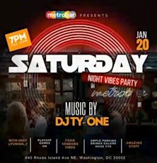 SATURDAY NIGHT VIBES AT METROBAR WITH DJ TY ONE primary image
