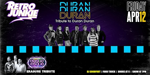 Primaire afbeelding van DURAN DURAN DURAN (Duran Duran Tribute) + ERASURE-ESQUE (Erasure Tribute)
