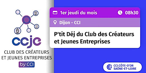 Imagem principal do evento P'tit Dej réseau du Club des Créateurs et Jeunes Entreprises