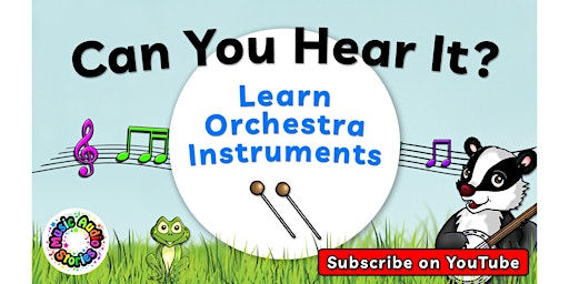 Imagem principal do evento Can You Hear It?  Preschool Learning - Help Children Learn Instruments