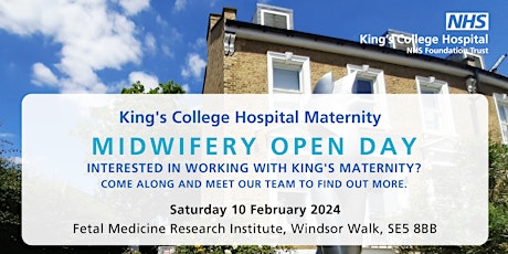 King's Maternity Midwifery Open Day primary image