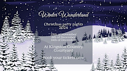 Christmas party night, join us in Winter Wonderland