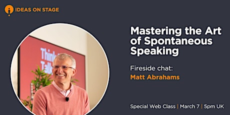 Mastering the Art of Spontaneous Speaking primary image