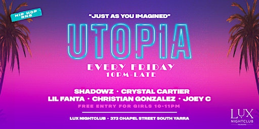 Immagine principale di Utopia Fridays 