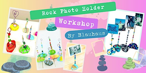 Primaire afbeelding van Friday Morning Coffee & Crafts! Rock Photo Holder