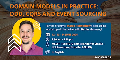 Imagen principal de Domain Models in Practice: DDD, CQRS and Event Sourcing 2024 (Berlin)